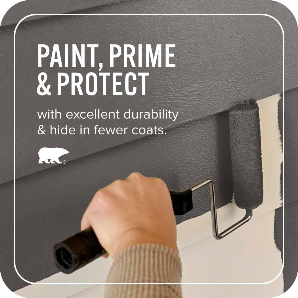BEHR ULTRA 1 gal. #PPU24-02 Berry Brown Satin Enamel Exterior Paint & Primer (3)