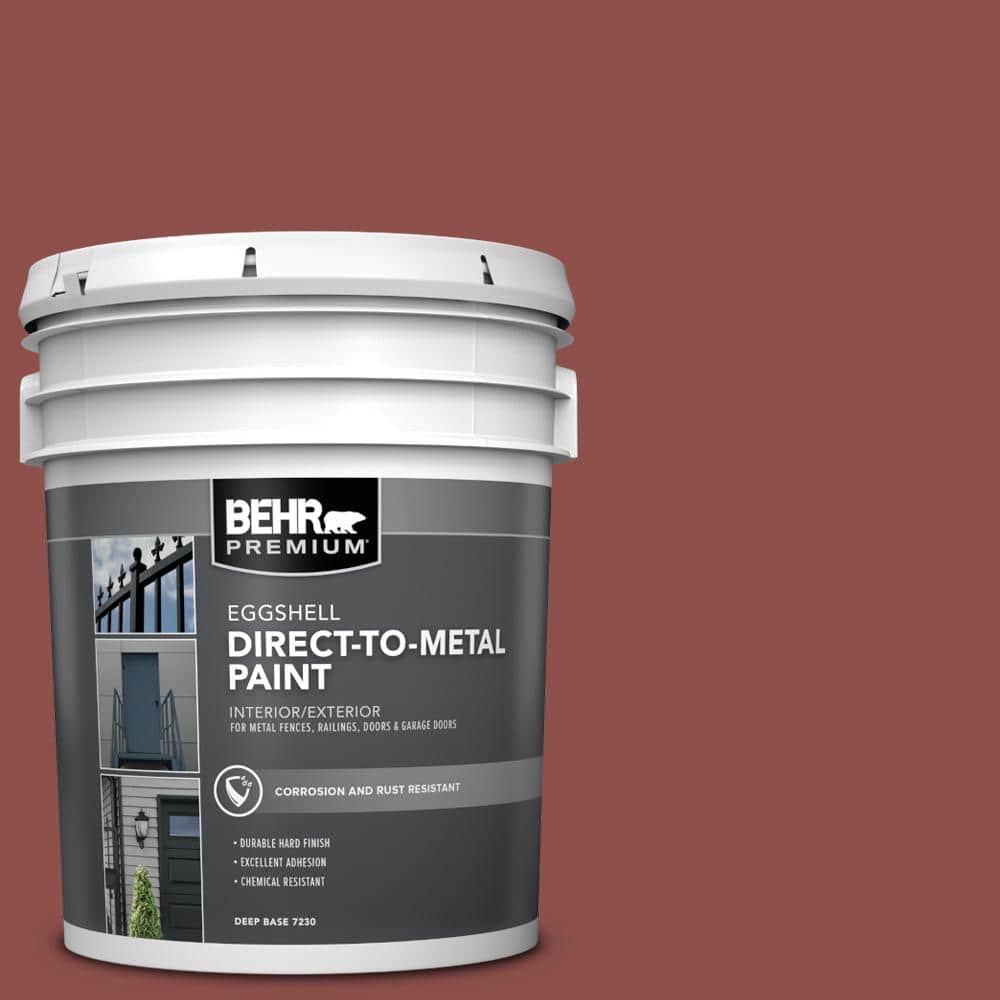 BEHR PREMIUM 5 gal. #S140-6 Moroccan Ruby Eggshell Direct to Metal Interior/Exterior Paint (1)
