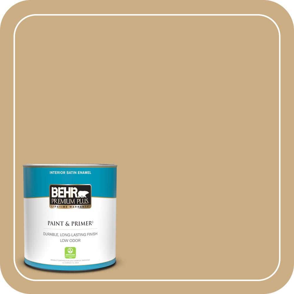 BEHR PREMIUM PLUS #MQ2-13 Harvest Home Enamel Interior/Exterior Paint & Primer Color Sample (1)