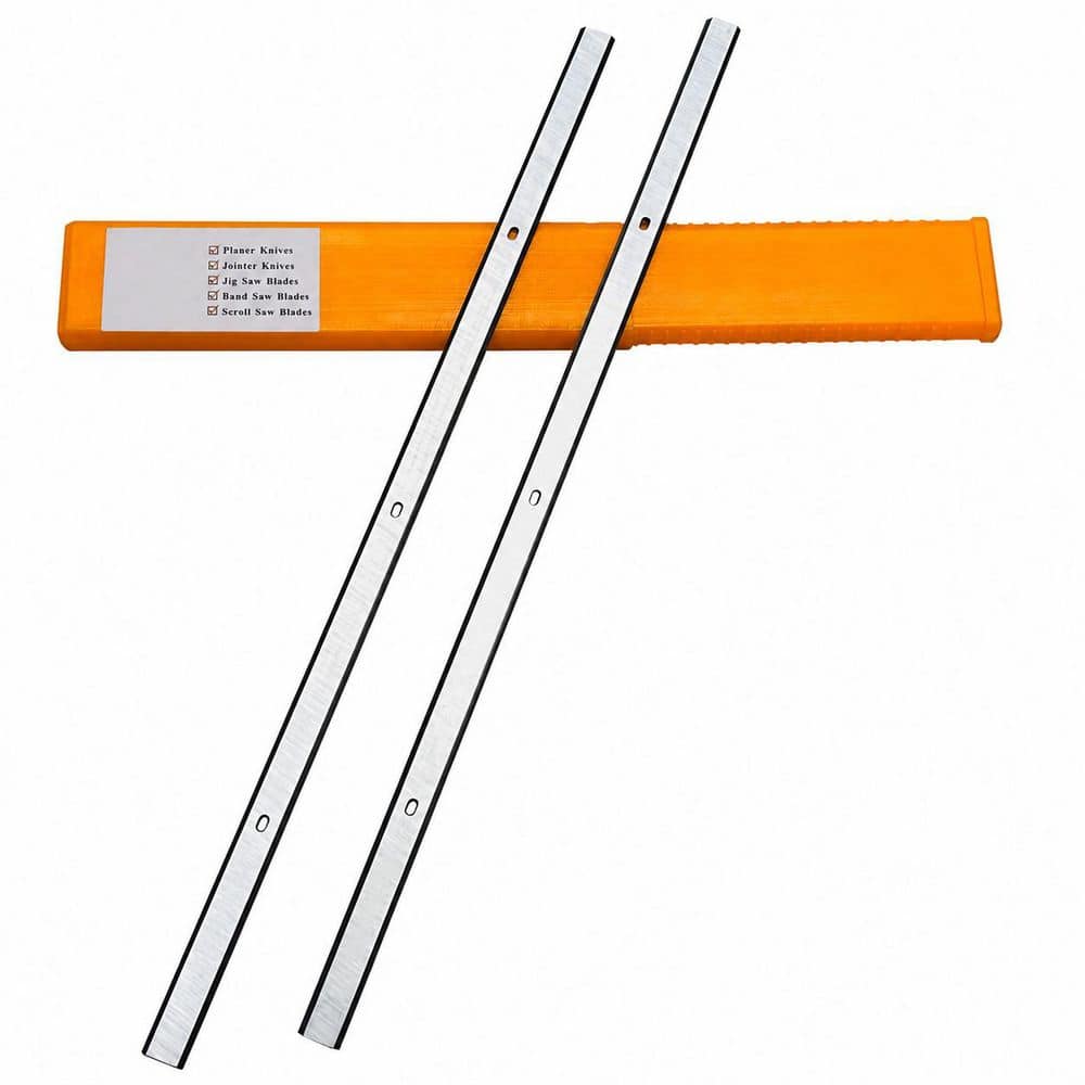 LAIFUCAM 13 in. High-Speed Steel Planer Blades Knives with Machined Locator Holes for Delta 22-580 22-555 22-549 (Set of 2) (1)