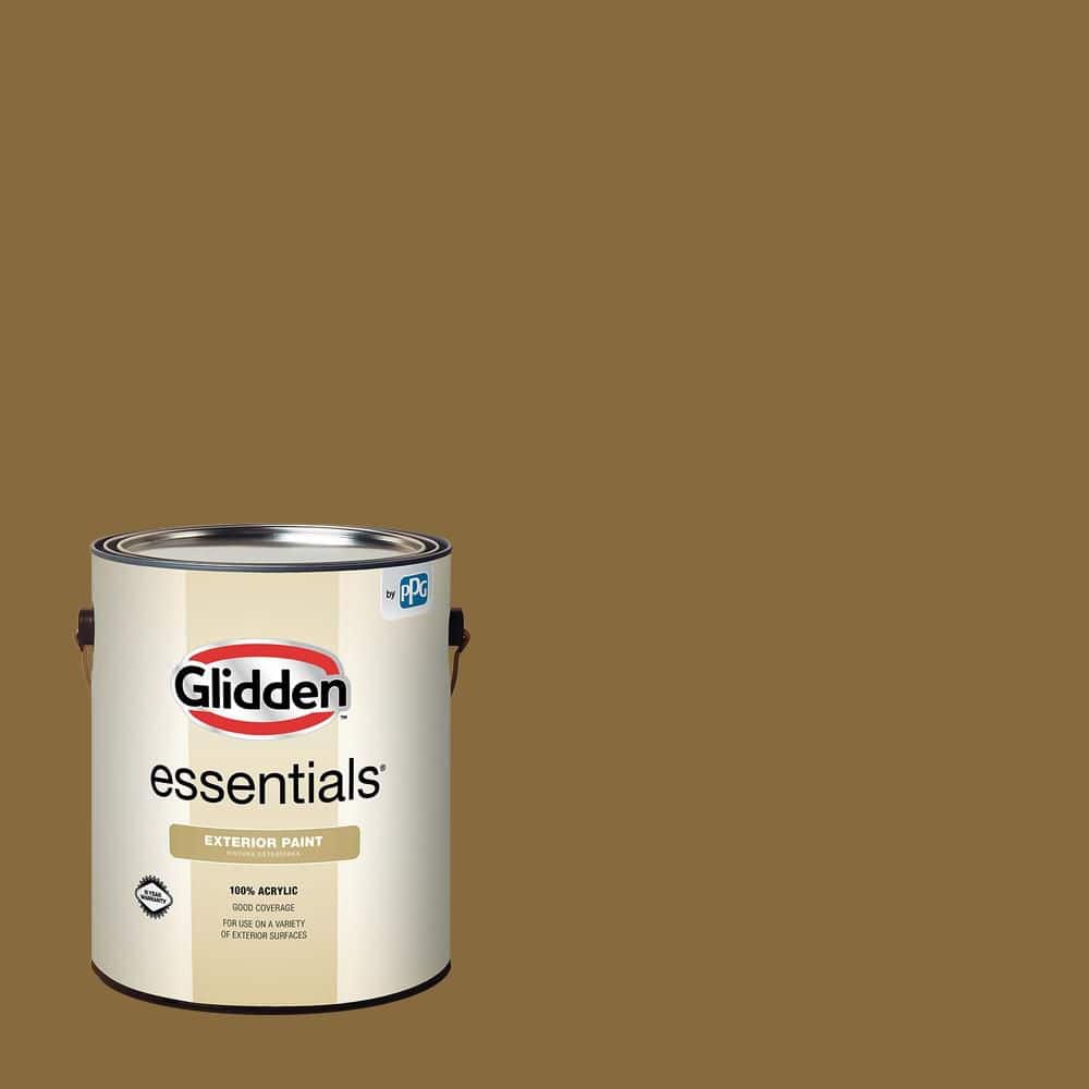 Glidden Essentials 1 gal. PPG1095-7 Shaker Peg Semi-Gloss Exterior Paint