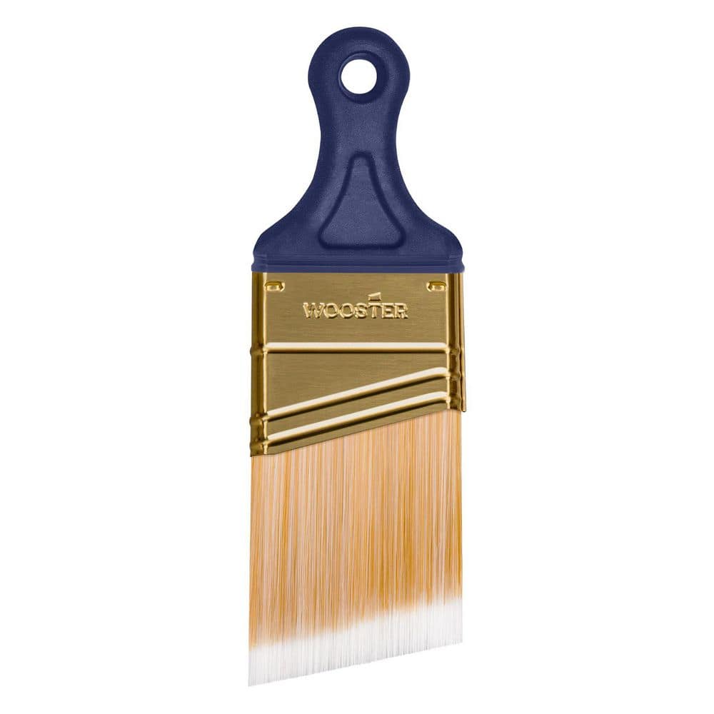 Wooster 2 in. Shortcut Polyester Angled Sash Brush for All Paint Types (2)