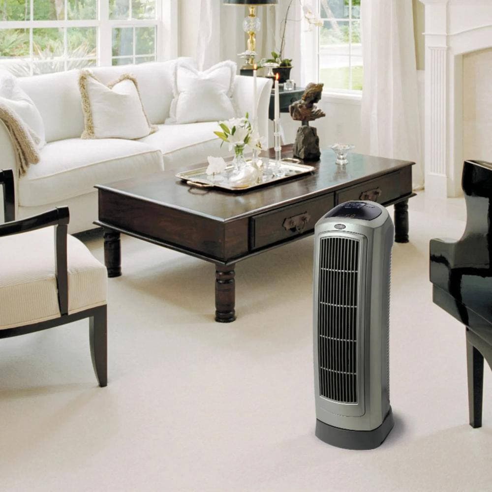 Ahfiwaso 1500 W 22.25 in. Indoor Electric Tower Forced Air Ceramic Space Heater with Remote and Adjustable Thermostat, Gray (3)