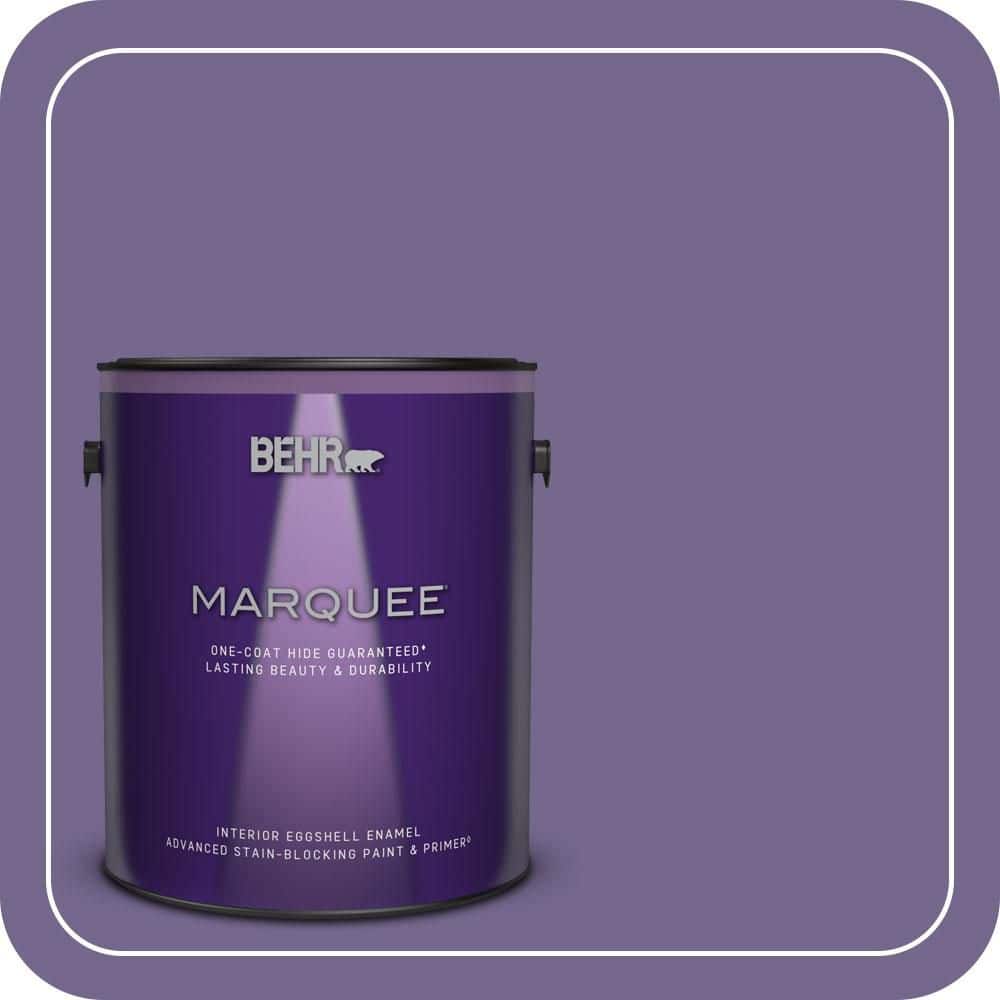 BEHR MARQUEE 1 gal. #MQ5-41 Violet Vixen One-Coat Hide Eggshell Enamel Interior Paint & Primer (1)