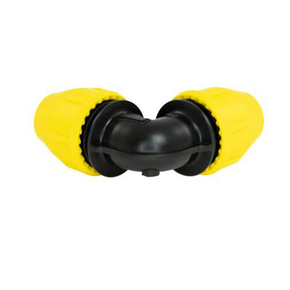 HOME-FLEX 1/2 in. IPS DR 9.3 Underground Yellow Poly Gas Pipe 90-Degree Elbow (4)