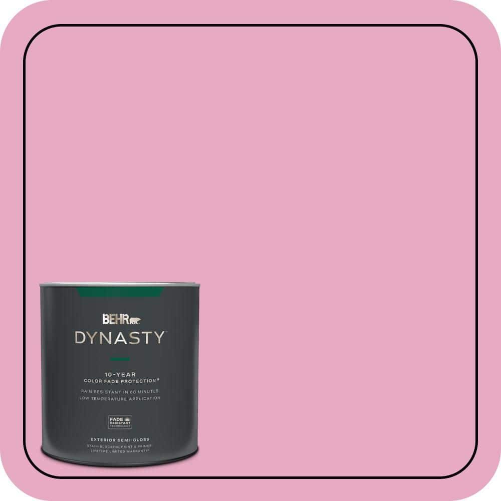 BEHR DYNASTY 1 qt. #P130-3 Little Princess Semi-Gloss Exterior Stain-Blocking Paint & Primer