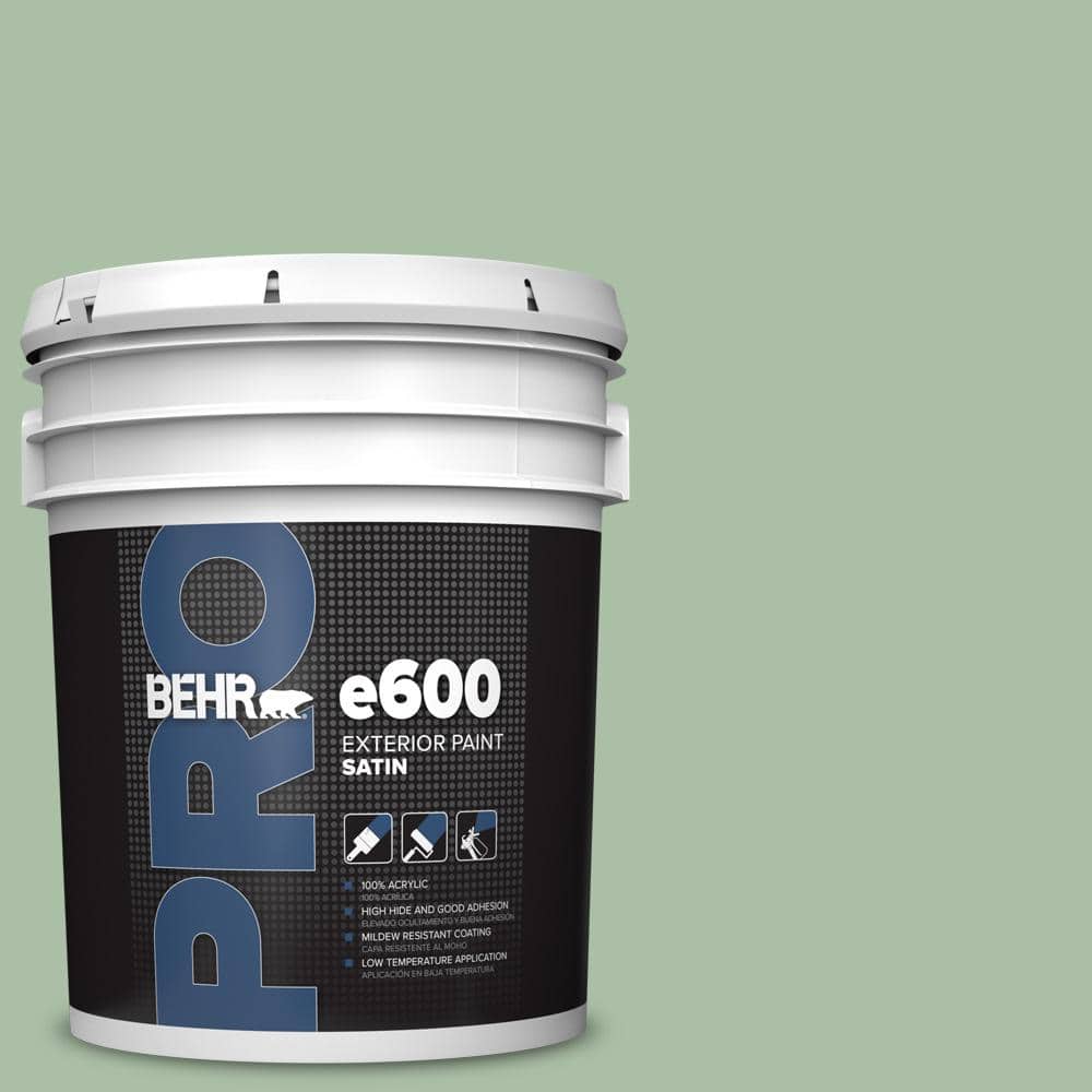 BEHR PRO 5 gal. #S400-4 Azalea Leaf Satin Exterior Paint