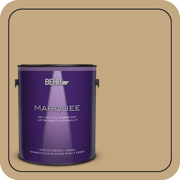 BEHR MARQUEE 1 gal. #N290-5 Pocket Watch One-Coat Hide Eggshell Enamel Interior Paint & Primer (2)