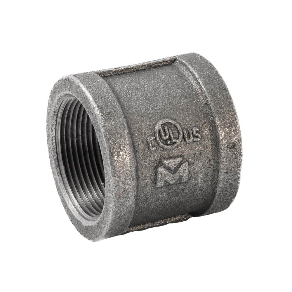 Southland 1-1/2 in. Black Malleable Iron FPT x FPT Coupling Fitting
