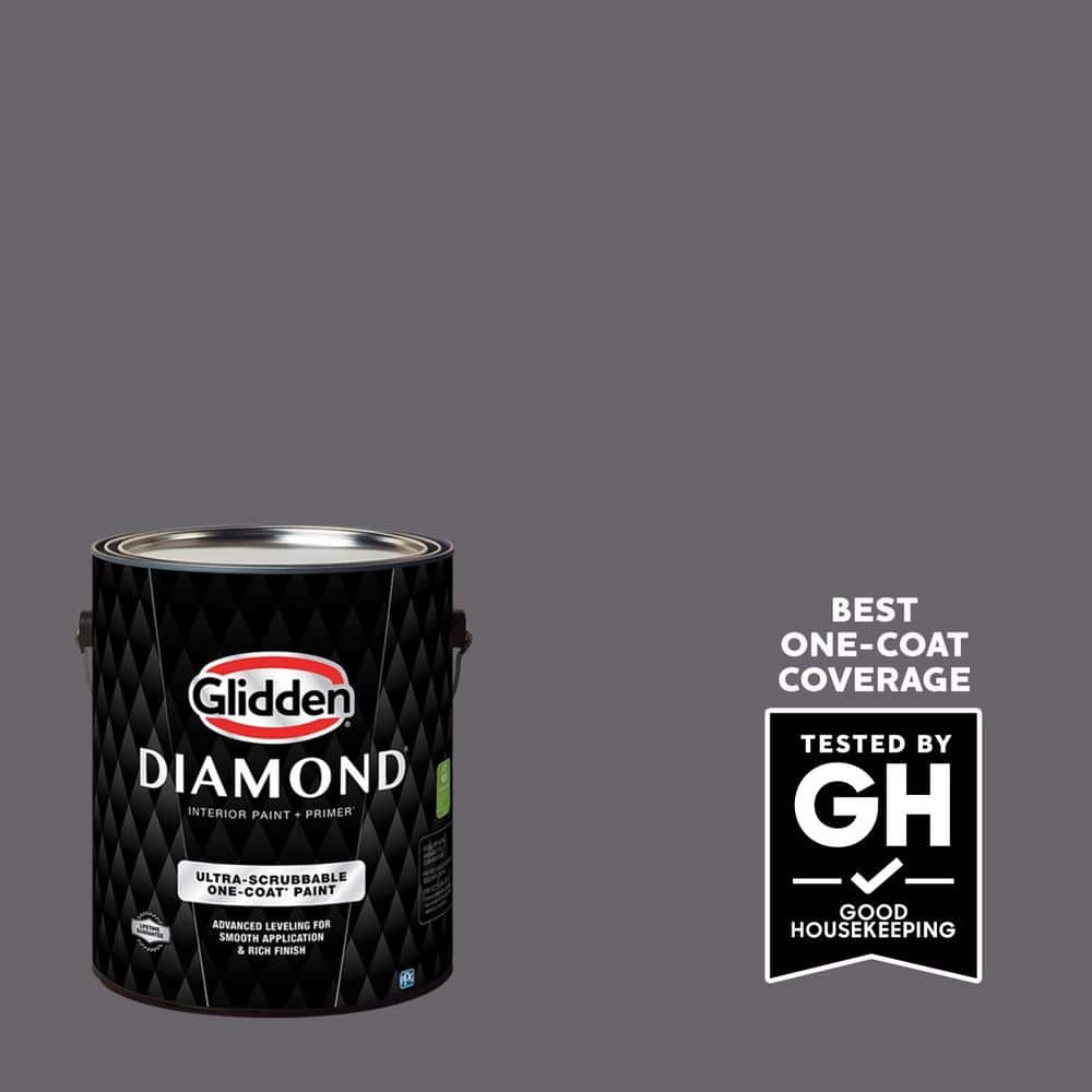 Glidden Diamond 1 gal. PPG1003-6 Cracked Slate Satin Interior Paint with Primer