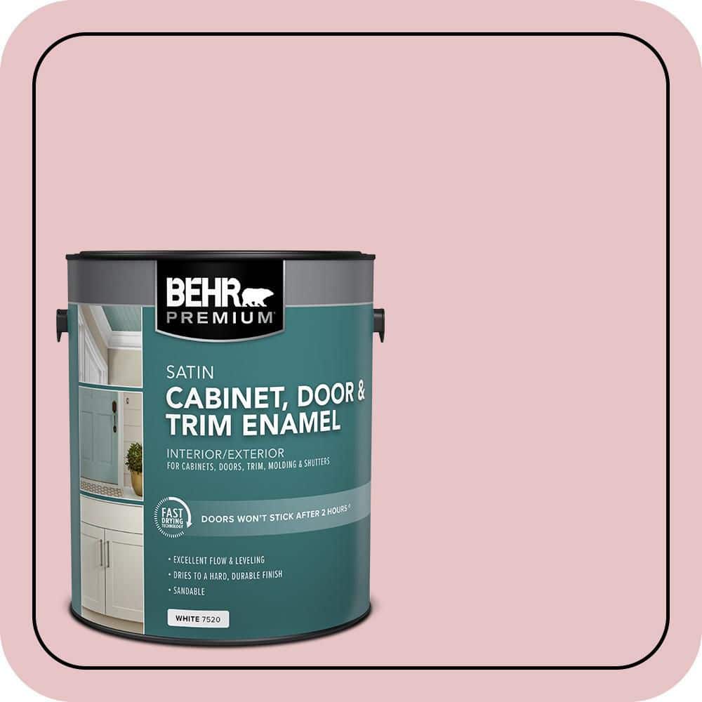 BEHR PREMIUM 1 gal. #S140-2 Cranapple Cream Satin Enamel Interior/Exterior Cabinet, Door & Trim Paint