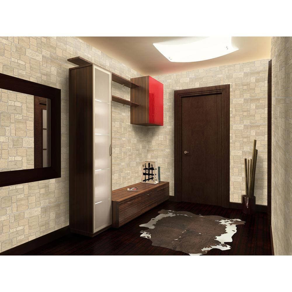 Dundee Deco 3D Falkirk Retro 1/100 in. 39 in. 20 in. Faux Limestone PVC Decorative Wall Paneling (2)