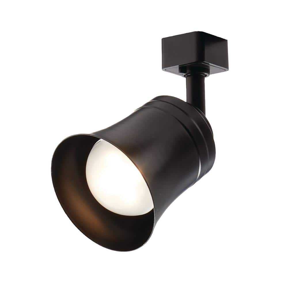 Hampton Bay Flared Bell Black Integrated LED Linear Track Step Head (2)