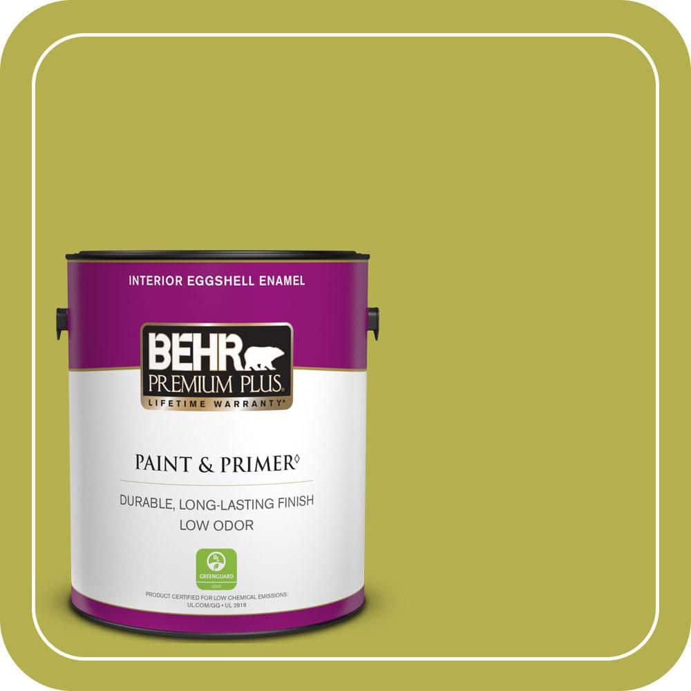 BEHR PREMIUM PLUS 1 gal. #P350-6 Laser Eggshell Enamel Low Odor Interior Paint & Primer