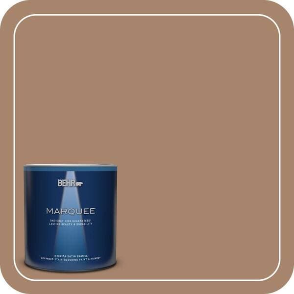 BEHR PREMIUM PLUS #ECC-59-1 Antique Chest Flat Interior/Exterior Paint & Primer Color Sample (3)