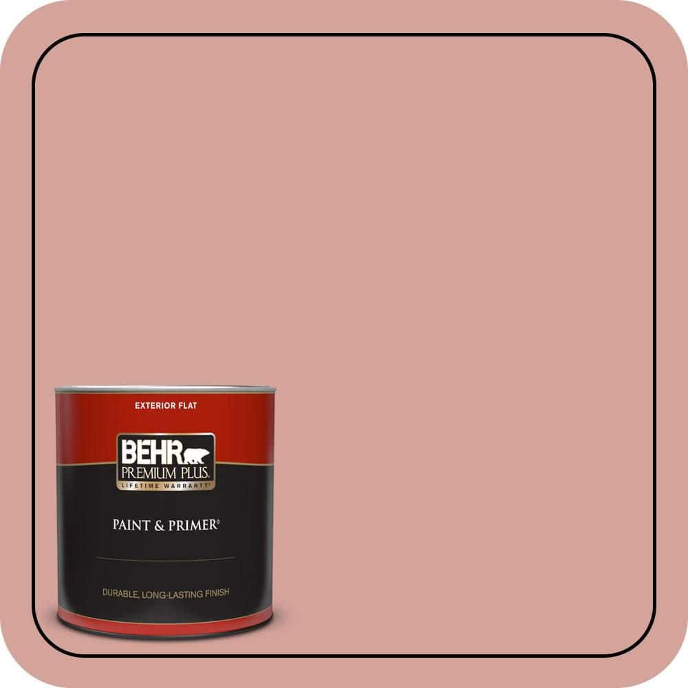 BEHR PREMIUM PLUS 1 qt. #S160-3 Bubble Shell Flat Exterior Paint & Primer
