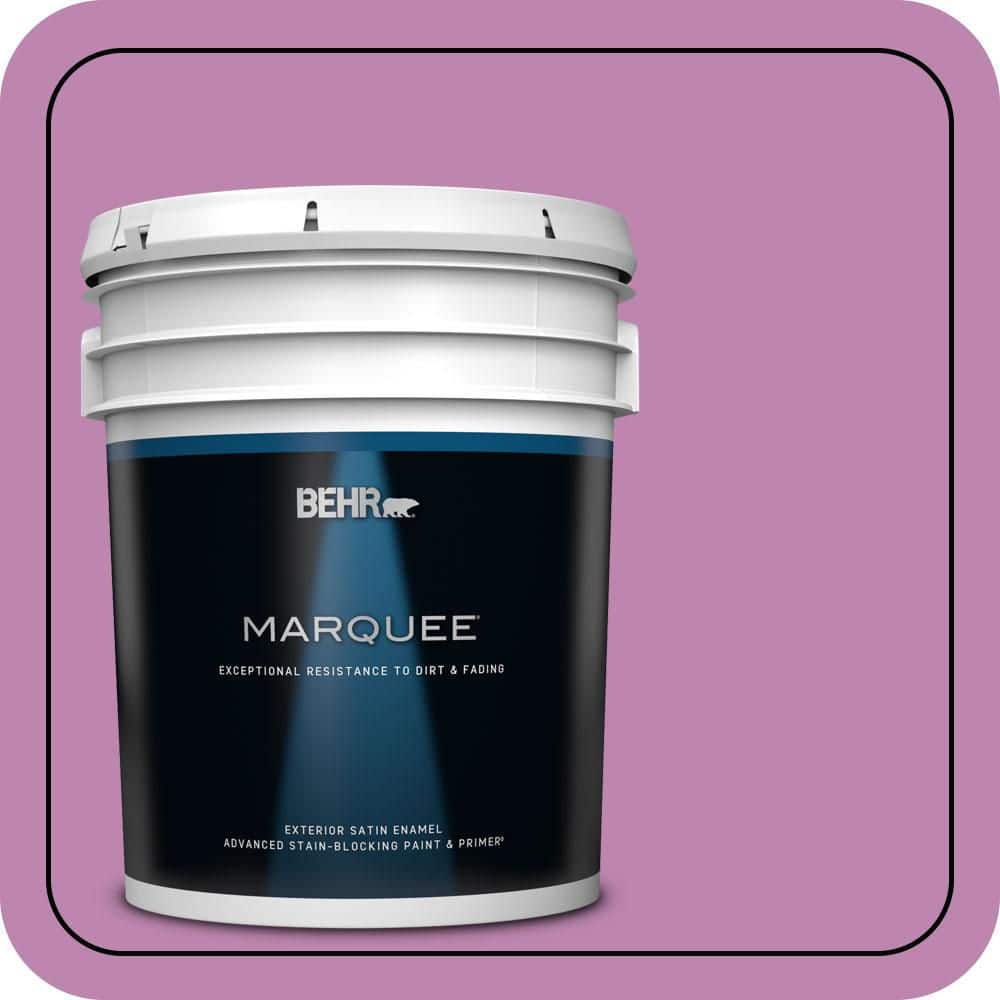 BEHR MARQUEE 5 gal. #MQ4-60 Joie De Vivre Satin Enamel Exterior Paint & Primer