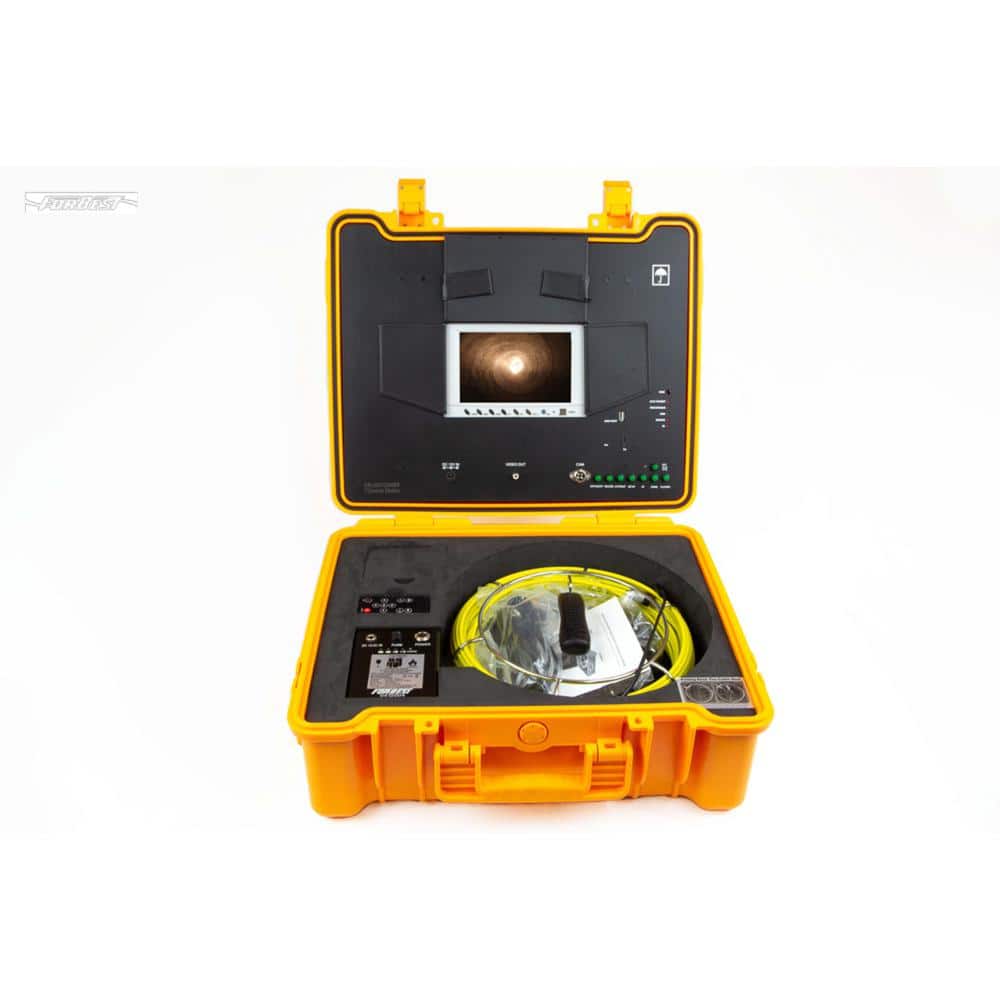 FORBEST Portable 130 ft. Color LED Sewer/Drain/Pipe Inspection Camera w/Built in 512HZ Sonde Transmitter (3)