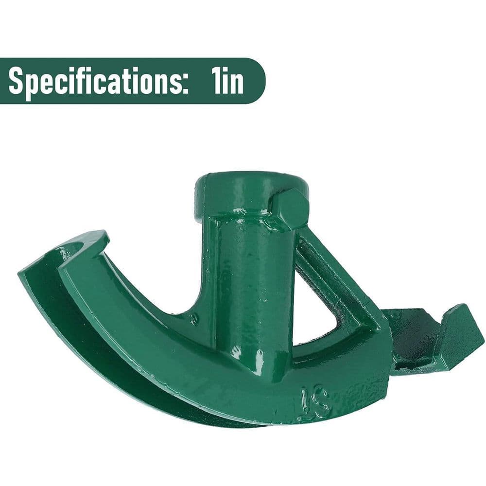 YICHUHAOXI 1 in. Pipe Bender Head Manual Cast Iron Conduit Tube Bender 90°-180° Precision Bend Durable Tool (3)