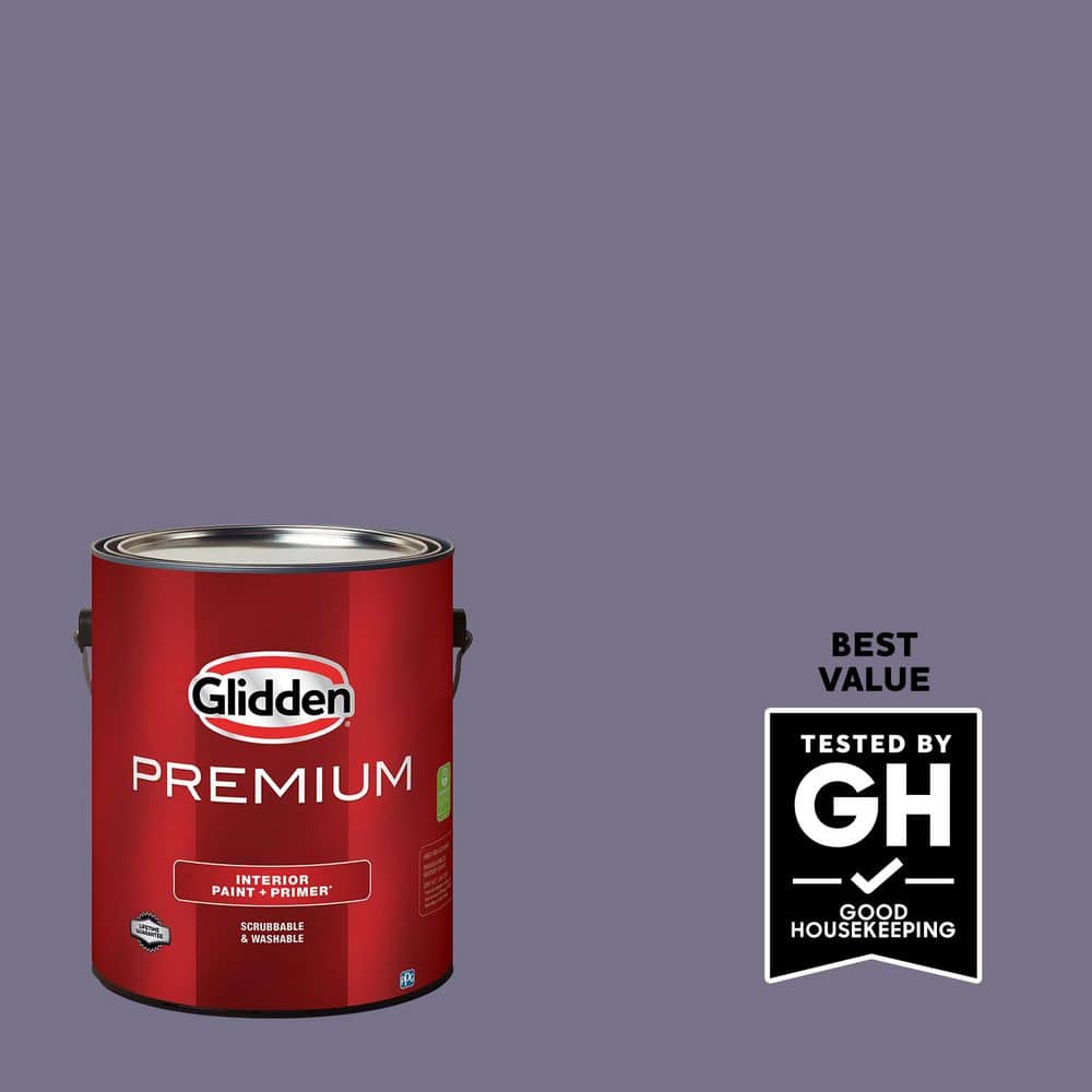 Glidden Premium 1 gal. PPG1173-6 Plum Shade Eggshell Interior Paint
