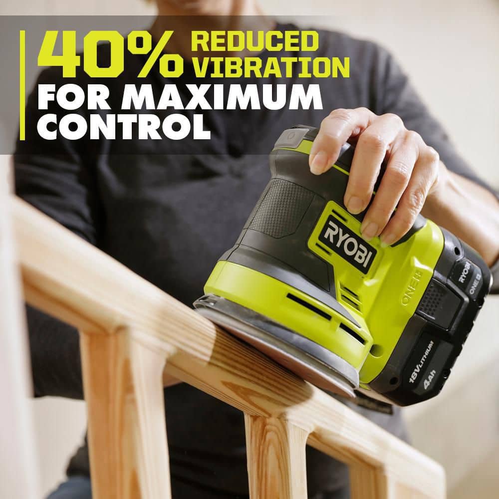RYOBI ONE+ 18V Cordless 5 in. Random Orbit Sander (4)