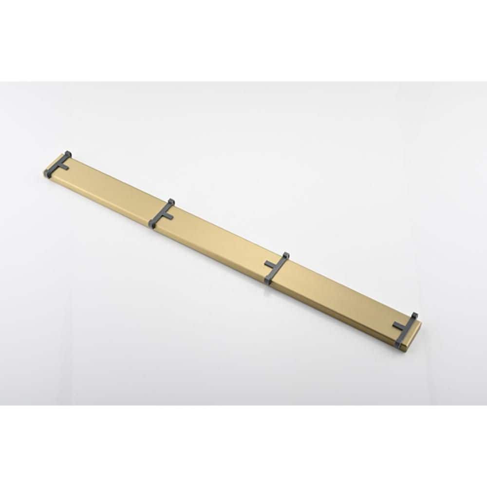 Wudkey Shower Drain Gold with Tile Insert Removable Cover, Hair Strainer, Leveling Feet and Mounting Hardware (3)