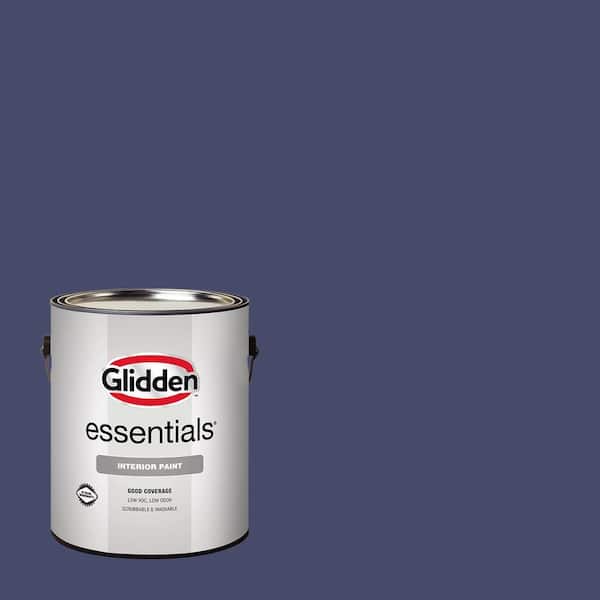 Glidden Essentials 1 gal. PPG1169-7 Royal Hyacinth Flat Interior Paint