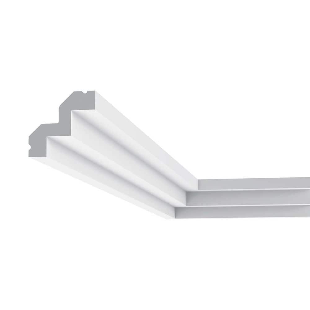 ORAC DECOR 2-1/8 in. x 2 in. x 78-3/4 in. Primed White Plain Polyurethane Crown Moulding (26-Pack)