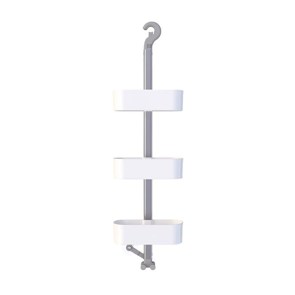 m MODA at home enterprises ltd. Grasp Over the Shower Caddy 24.4 in. x 11 in. in White (1)