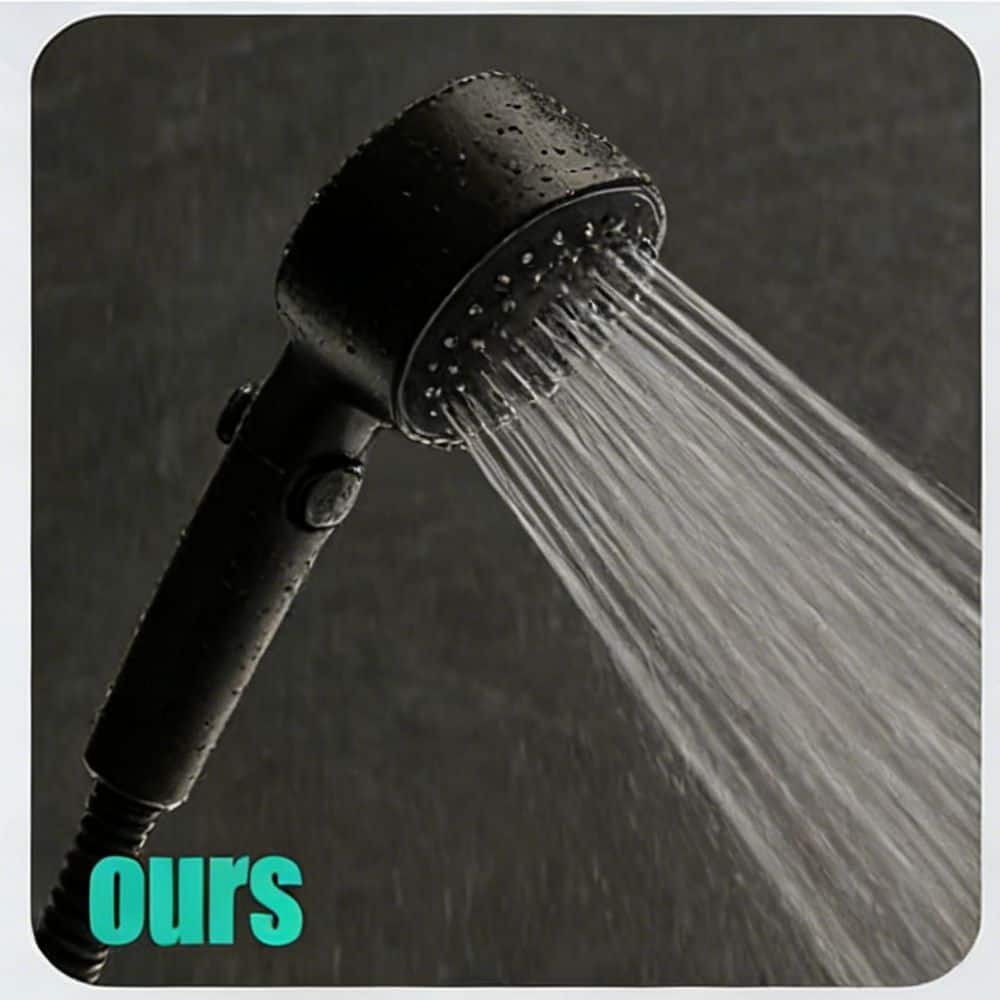 Wudkey 1-Piece Shower Head with Handheld 3-Modes Filtered Showerhead Set, 59 in. Hose Bracket Included (3)
