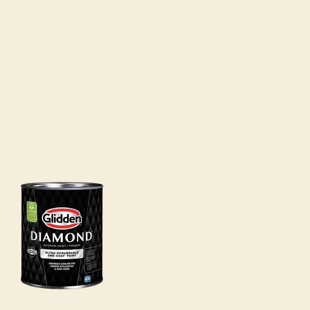 Glidden Diamond 1 qt. PPG1209-1 Satin Weave Flat Interior Paint with Primer