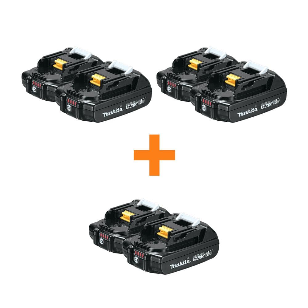 Makita 18V LXT Lithium-Ion Battery 2.0Ah with (2-Pk) and 18V LXT Battery 2.0Ah (2-Pk) with 18V LXT Battery 2.0Ah (2-Pk) (1)