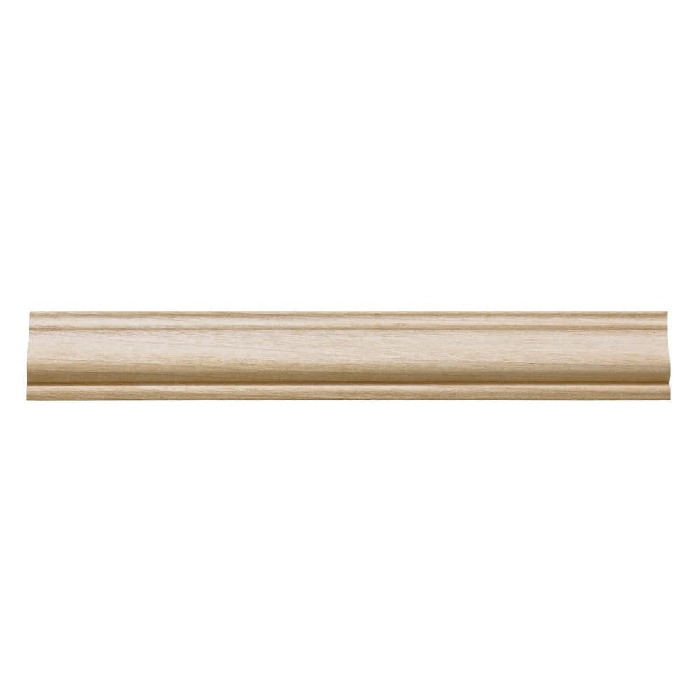 Ornamental Mouldings 1-1/16 in. x 1-3/8 in. x 96 in. White Hardwood Colonial Backband Moulding (2)