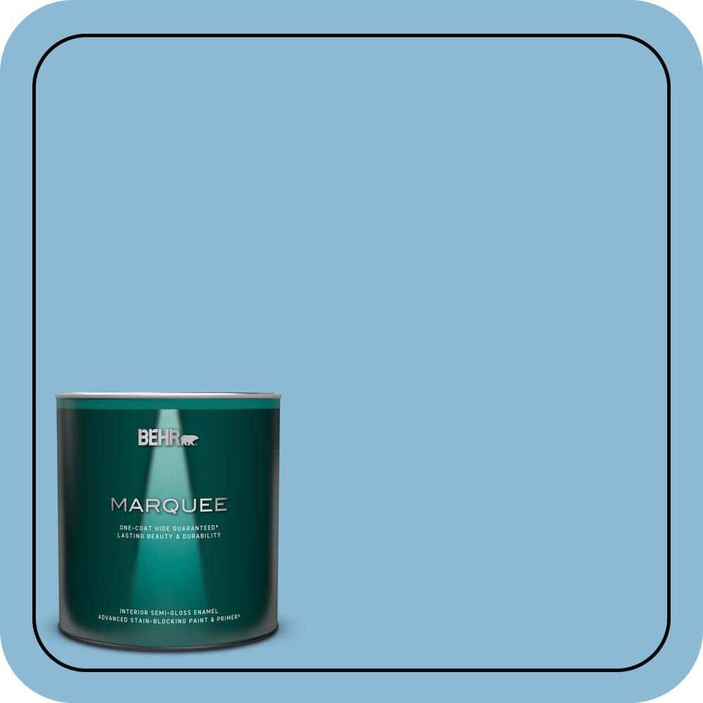 BEHR MARQUEE 1 qt. #MQ5-55 Simply Posh One-Coat Hide Semi-Gloss Enamel Interior Paint & Primer