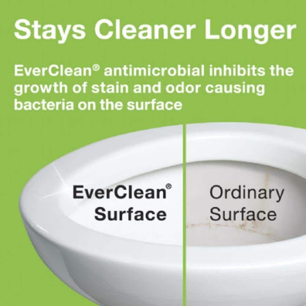 American Standard Cadet EverClean Pressure-Assisted 1.1/1.6 GPF Elongated Toilet Bowl Only in White (3)