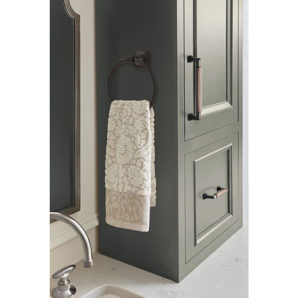 Amerock Stature 7-9/16 in. (192 mm) L Towel Ring in Oil Rubbed Bronze (2)