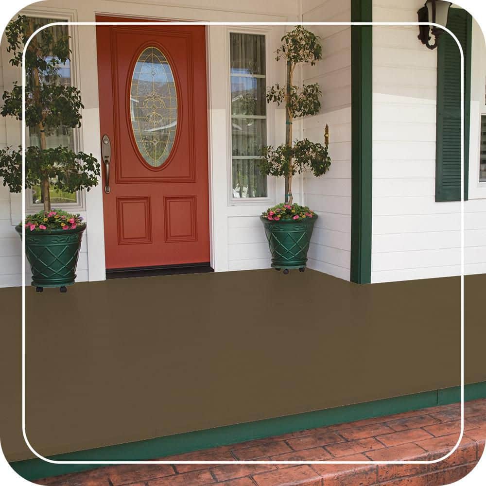 BEHR PREMIUM #PPU7-02 Low-Lustre Enamel Interior/Exterior Porch and Patio Floor Paint (2)