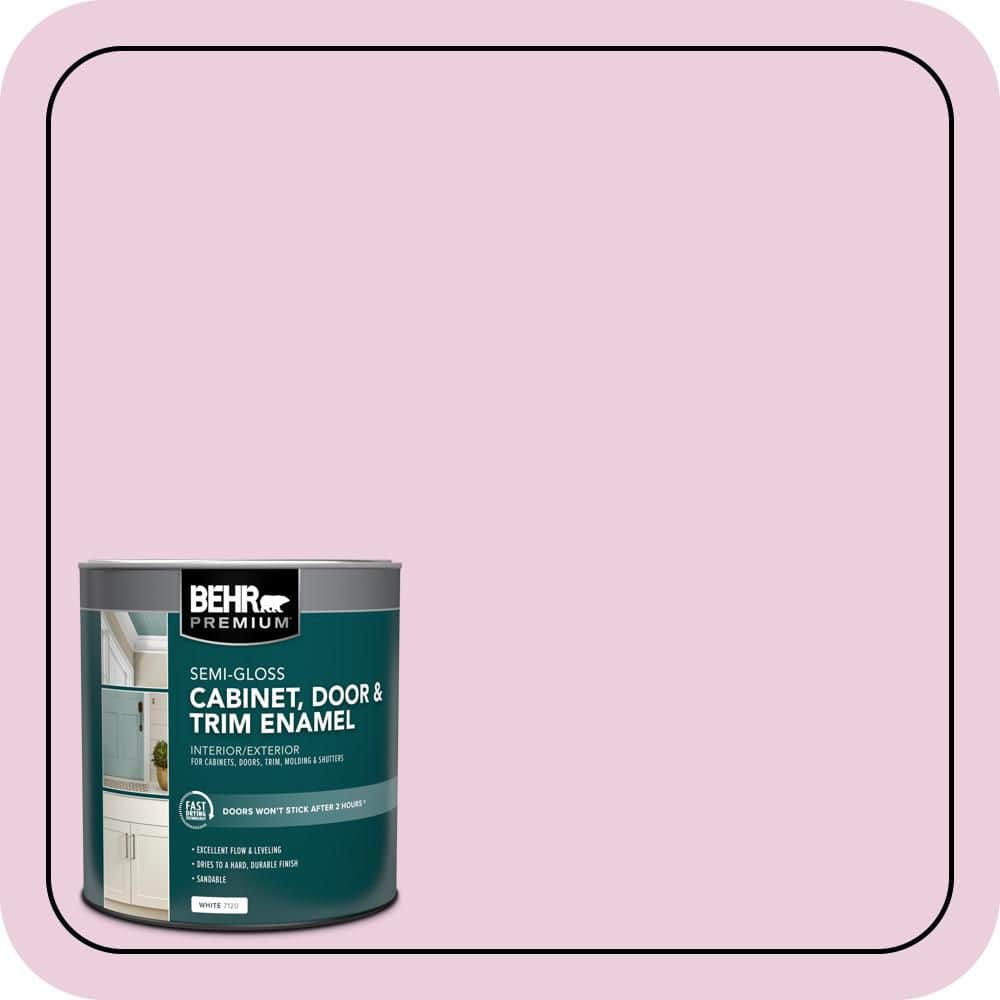 BEHR PREMIUM 1 qt. #M130-2 Creamy Freesia Semi-Gloss Enamel Interior/Exterior Cabinet, Door & Trim Paint