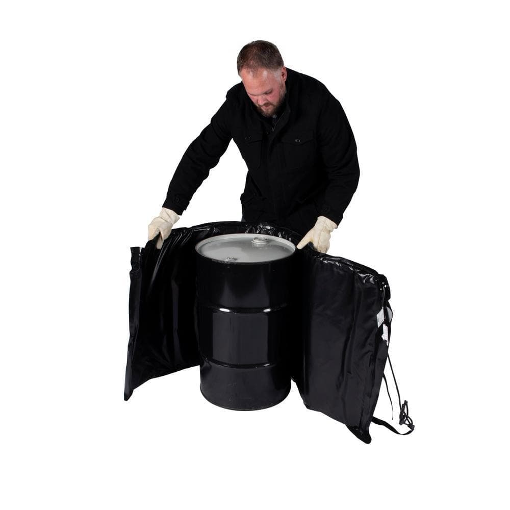 Powerblanket Insulated 15-Gal. PRO Model Drum Heating Blanket - Barrel Heater, Adjustable Controller, Max Temp 145°F (1)