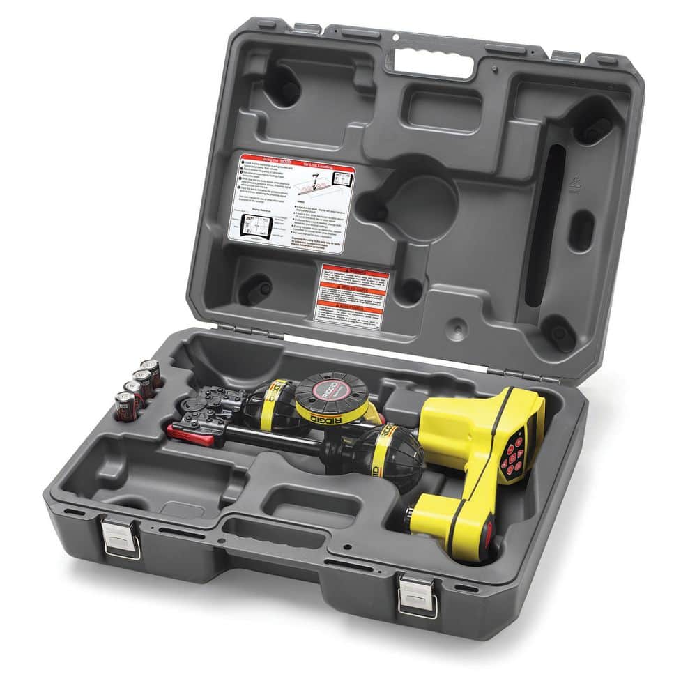 RIDGID SeeSnake Compact M40 Reel Sewer Camera for Drain Inspection & SR-20 18v Pipeline Locator (w/ ST-305R, 4in. Clamp) Bundle (3)