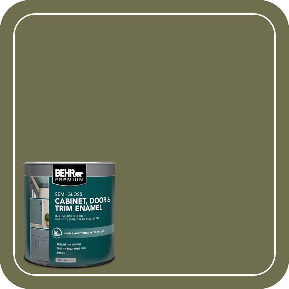 BEHR PREMIUM 1 qt. #S370-7 Outdoor Oasis Semi-Gloss Enamel Interior/Exterior Cabinet, Door & Trim Paint