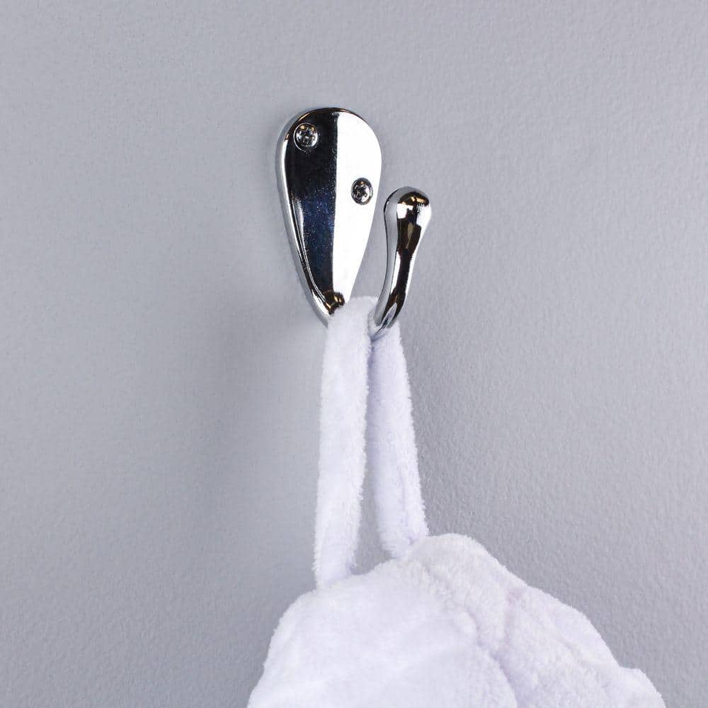 Everbilt J-Hook Robe/Towel Hook Single Hook in Chrome (3)