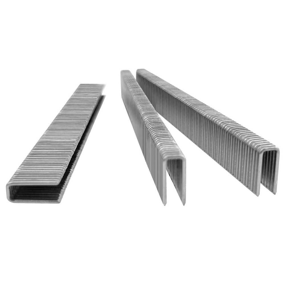 YICHUHAOXI Staple Narrow Crown 1/4 in. Handle Stainless Steel Silver 18-Gauge 2000-Pieces Pack for Staple Guns (1)