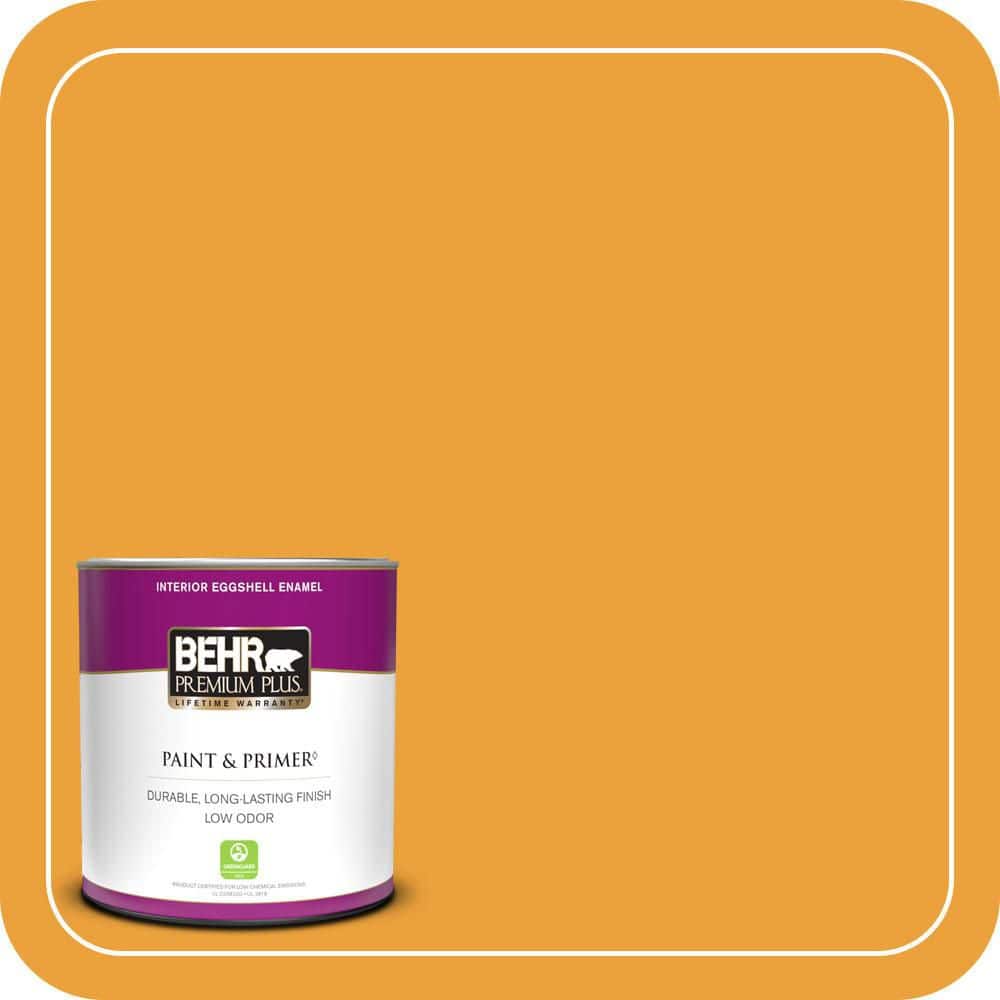 BEHR PREMIUM PLUS #HDC-FL14-5 Gilded Leaves Enamel Low Odor & Primer (1)