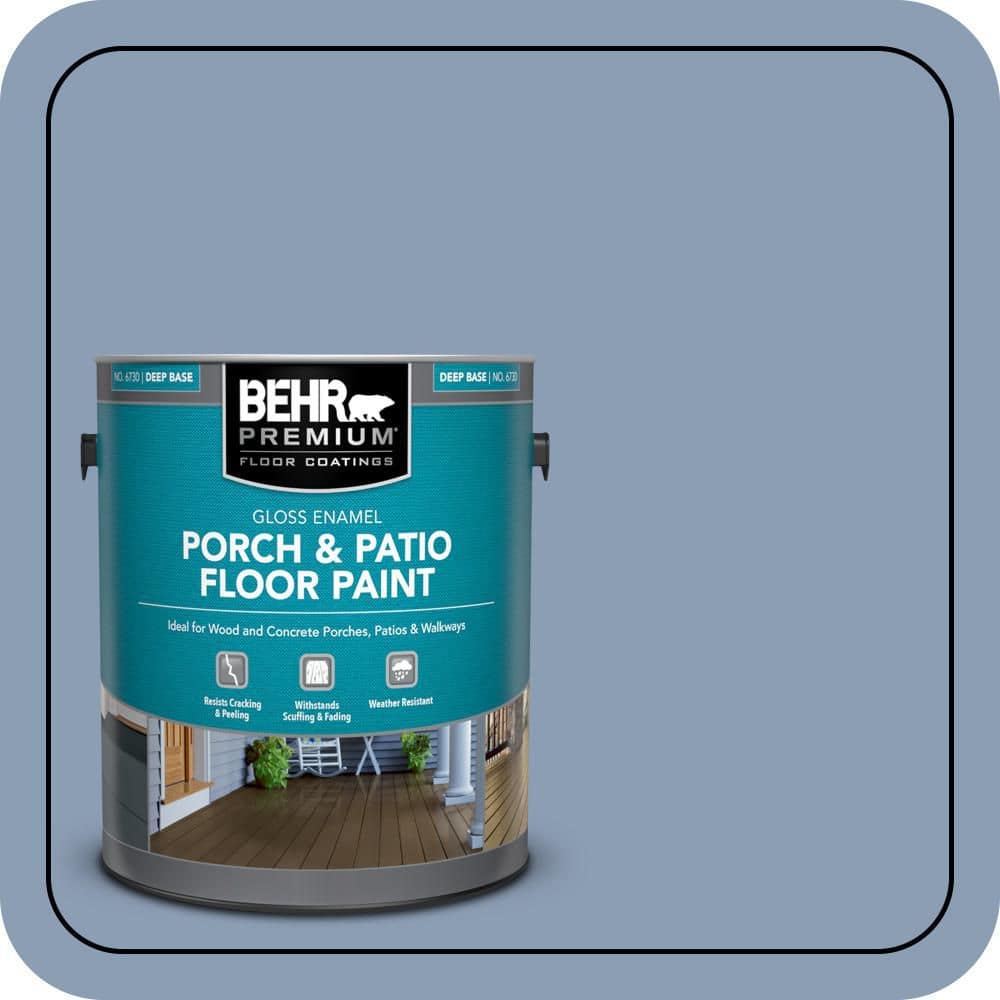 BEHR PREMIUM 1 gal. #PPU15-10 China Silk Gloss Enamel Interior/Exterior Porch and Patio Floor Paint