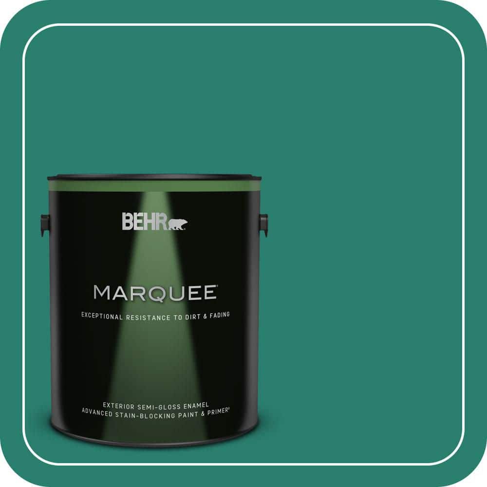 BEHR MARQUEE 1 gal. #P440-7 Mermaid Sea Semi-Gloss Enamel Exterior Paint & Primer