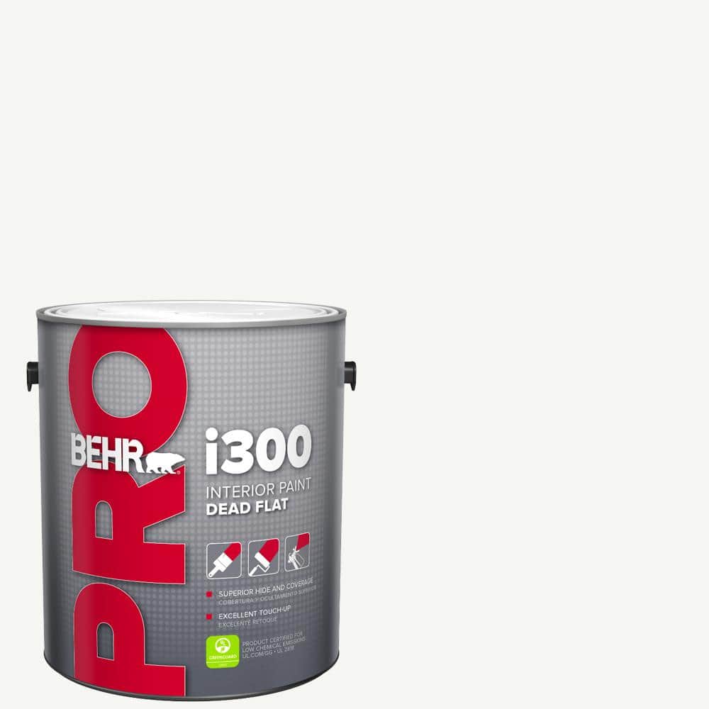 BEHR PRO 1 gal. i300 White Base Dead Flat Interior Paint (1)