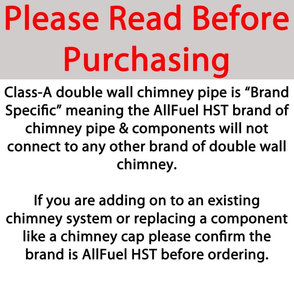 ALLFUEL HST 6 in. Adjustable Wall Bracket for Double Wall Chimney Pipe (3)