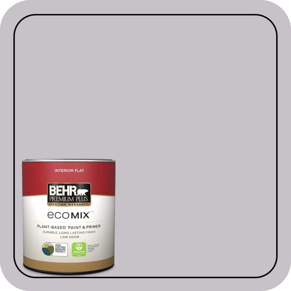 BEHR PREMIUM PLUS 1 qt. #MQ5-32 Such Melodrama Flat EcoMix Plant-Based Interior Paint & Primer (1)