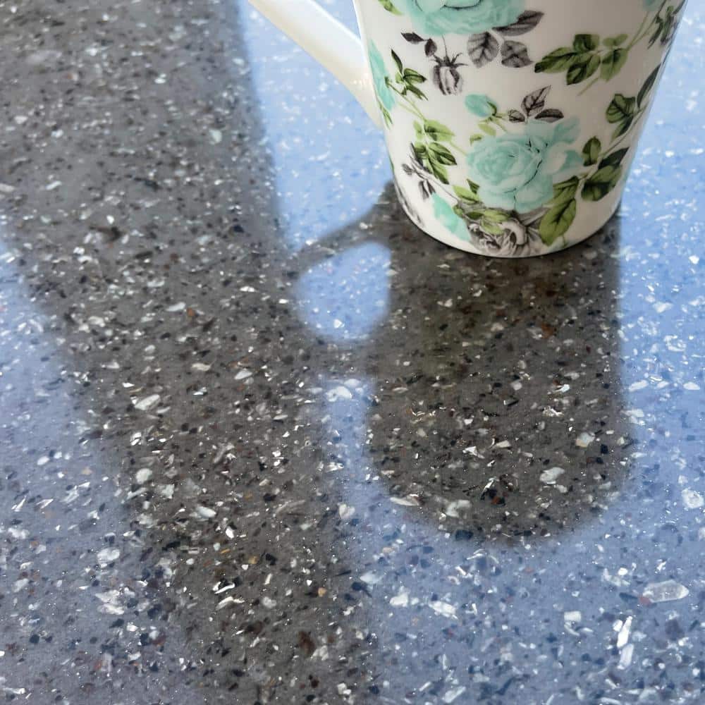 DAICH LuxROCK 40 sq.ft. Basalt Mist Solid Surface Granite Countertop Kit (3)